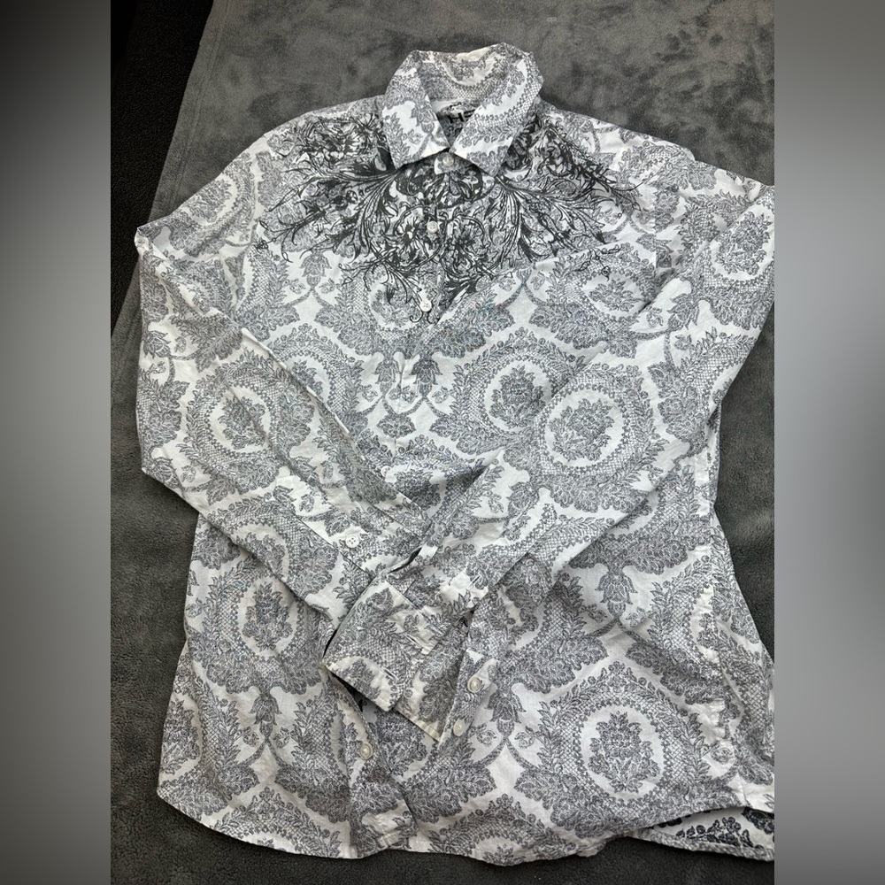 Long sleeve y2k button down mens size medium